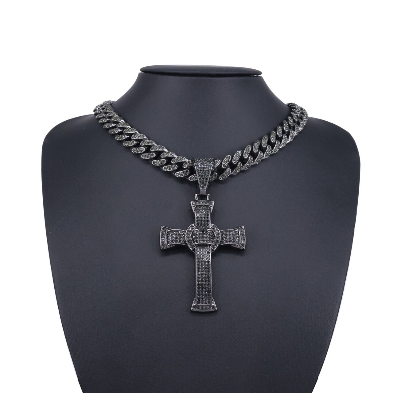 Alternative view of Stainless Cross Necklace with Pendant Wholesale