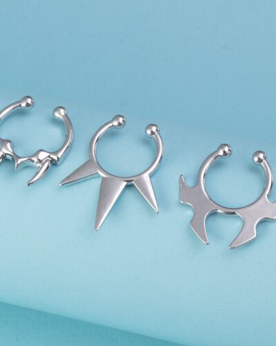 Alternativní pohled na Stainless Steel Bat Nostril Rings Jewelry Wholesale