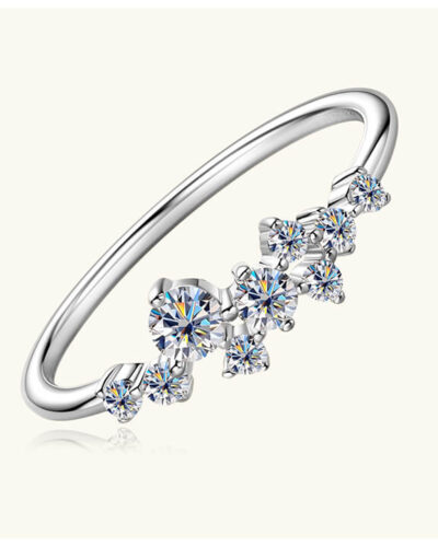 Stars Moissanite Ring with 18K Gold Plated Wholesaleの別ビュー