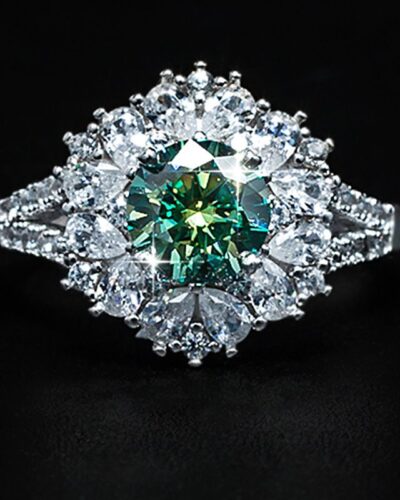 Sunflower Moissanite Ring in Multi-Color Wholesale