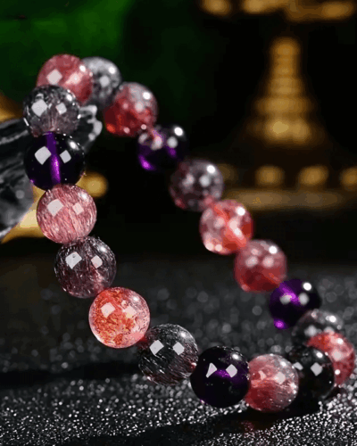 10MM Unisex Luxury Super Seven Crystal Bracelet