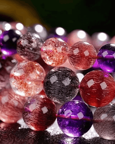 10MM Unisex Luxury Super Seven Crystal Bracelet