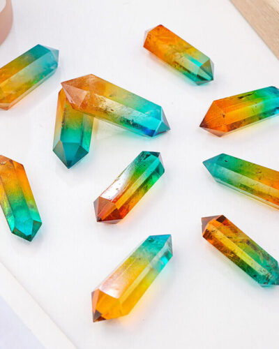 Three-Color Double Pointed Crystal Tower Wholesale