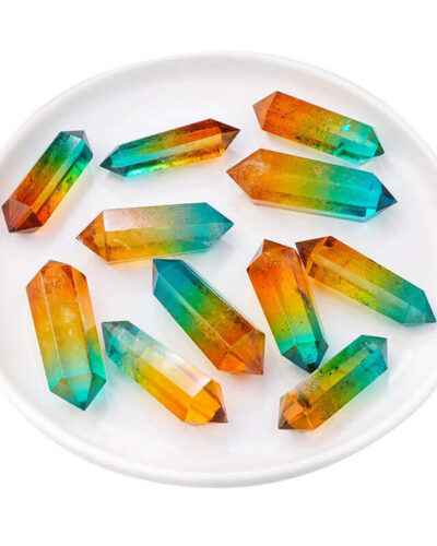 Three-Color Double Pointed Crystal Tower Wholesale