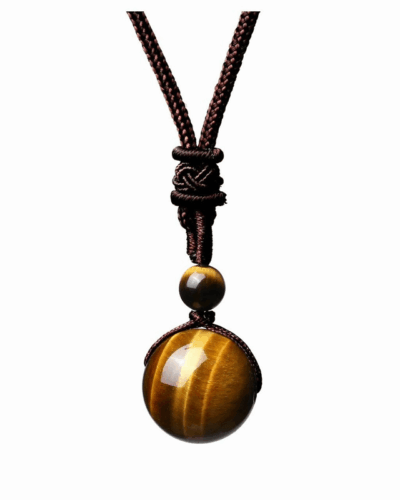 Round Men's Tiger Eye Necklace Pendant Wholesale
