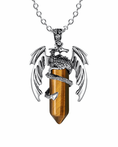 Wholesale Mini Crystal Tower Pendant Wrapped Flying Dragon