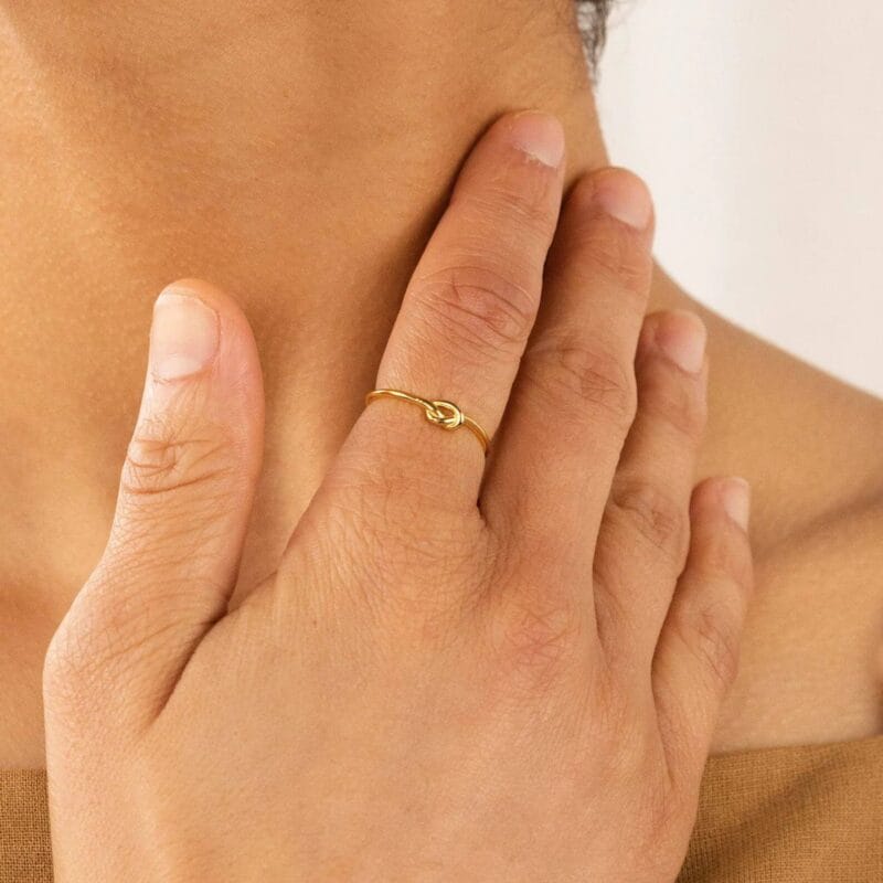 Trendy Sterling Silver Love Knot Ring Wholesale 5