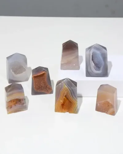 Unique Druzy Agate Tower Slice Wholesale