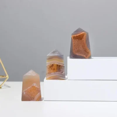 Unique Druzy Agate Tower Slice Wholesale