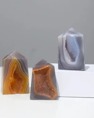 Unique Druzy Agate Tower Slice Wholesale
