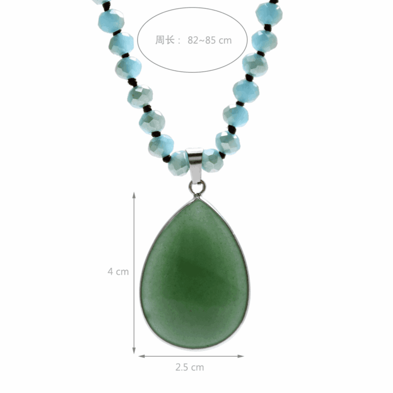 Vintage Long Teardrop Pendant Necklace Wholesale 7