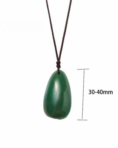Waterdrop Natural Green Aventurine Pendant Necklace