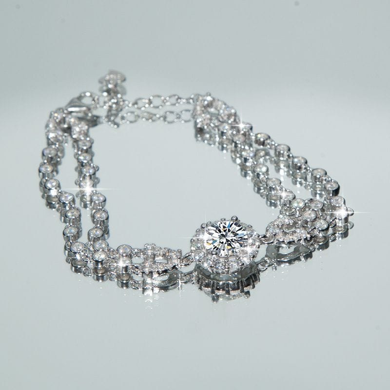 Wholesale 2ct Moissanite Bracelet with 925 Sterling Silver - Image 2