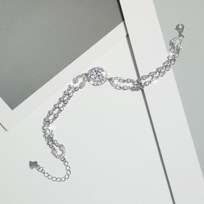 Wholesale 2ct Moissanite Bracelet with 925 Sterling Silver - Image 3