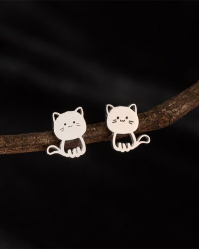 Wholesale Cat Stainless Steel Earring Studの別ビュー