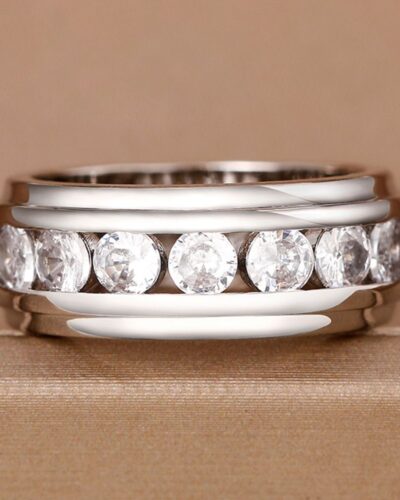 Vue alternative de Wholesale Copper Ring for Men with Zircon