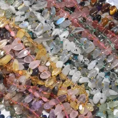 Wholesale Irregular Natural Gemstone Chip Beads'nin alternatif görünümü