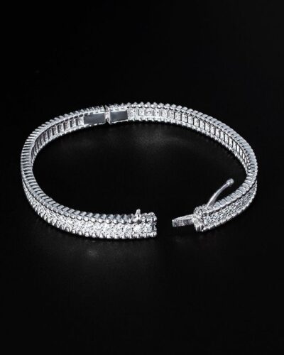 Wholesale Moissanite Eternity Bracelet with 925 Sterling Silver