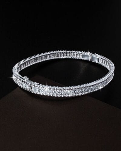 Wholesale Moissanite Eternity Bracelet with 925 Sterling Silver 3