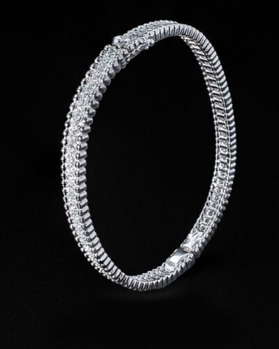 Wholesale Moissanite Eternity Bracelet with 925 Sterling Silver 4