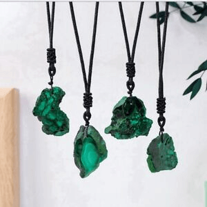 Wholesale Natural Malachite Pendant Necklace Unisex