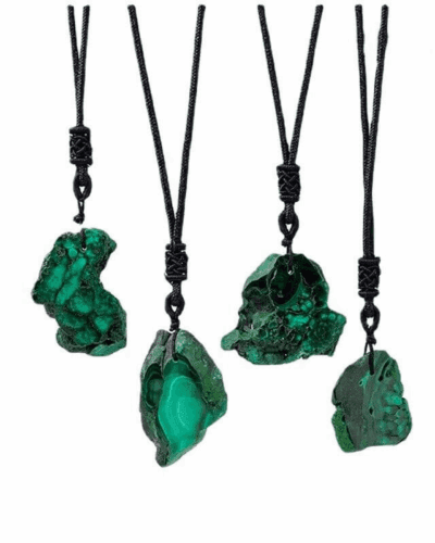 Wholesale Natural Malachite Pendant Necklace Unisex