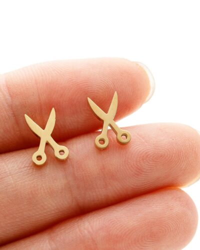 Wholesale Scissors Stainless Steel Studs Earrings