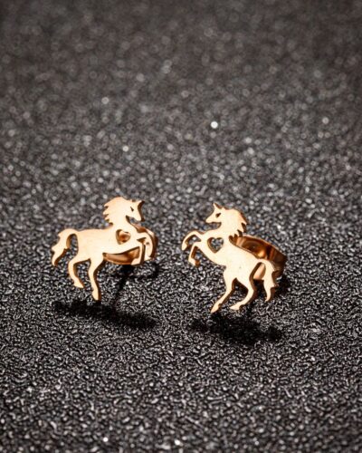 Wholesale Unicorn Stainless Steel Earrings for Women