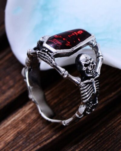 Wholesale Vampire Skull Mens Copper Ringの別ビュー