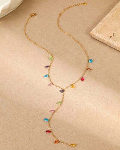 Wholesale Y-shaped Stainless Steel Necklace for Women
