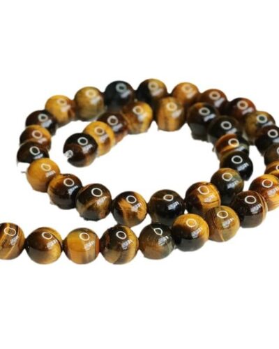 Alternative view of Yellow Tiger Eye Beads for Jewelry Making Bulk