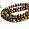 Yellow Tiger Eye Beads for Jewelry Making Bulk