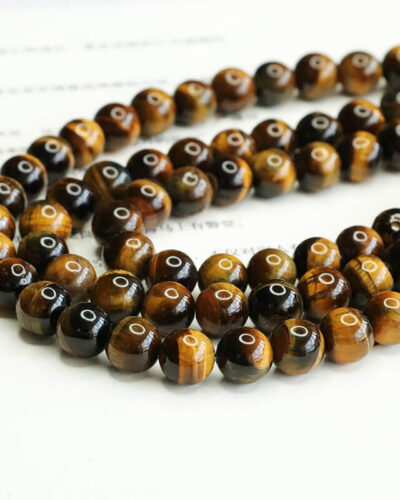 Yellow Tiger Eye Beads for Jewelry Making Bulk