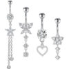 Zircon Stainless Steel Belly Chain Piercing Wholesale (1)