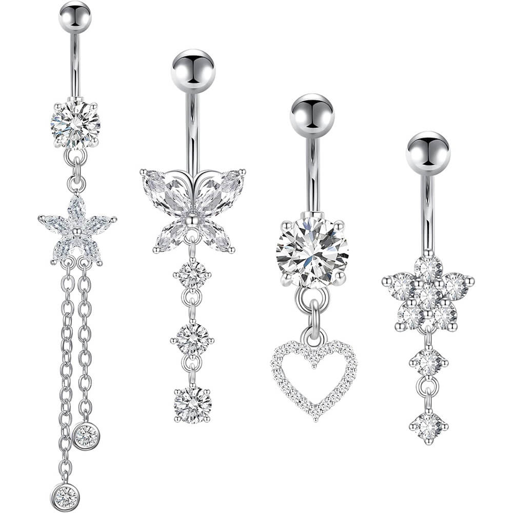 Zircon Stainless Steel Belly Chain Piercing Wholesale (1)