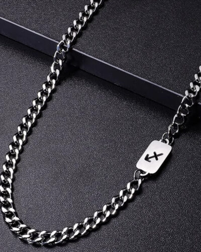 Zodiac Sign 925 Sterling Silver Cuban Link Chain for Men show