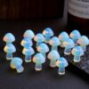 2CM DIY Making White Opal Gemstone Mushrooms