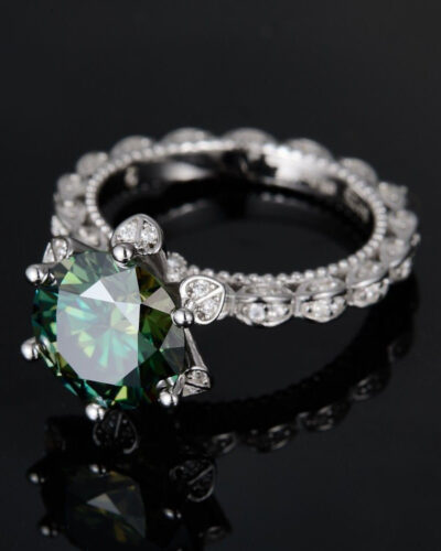 5ct Moissanite Ring with 925 Sterling Silver