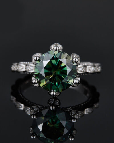 5ct Moissanite Ring with 925 Sterling Silver