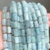 8mm Aquamarine Gemstone Beads Columnar Bulk
