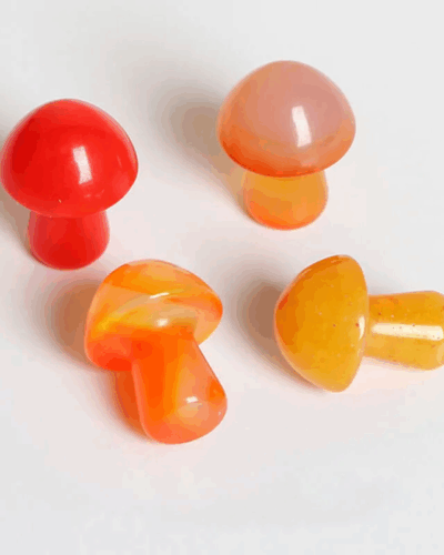 Amethyst Mushroom Crystal Pendant Home Decor