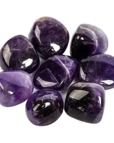 7 Chakra Polished Amethyst Tumbled Gemstones Bulk