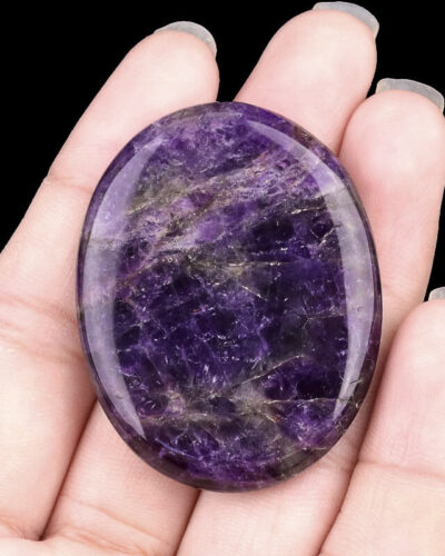 Amethyst Thumb Stone for Rubbing Wholesale