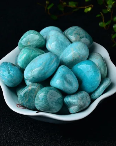 Blue Amazonite Large Smooth Stone Bulk