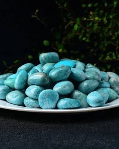 Blue Amazonite Large Smooth Stone Bulk