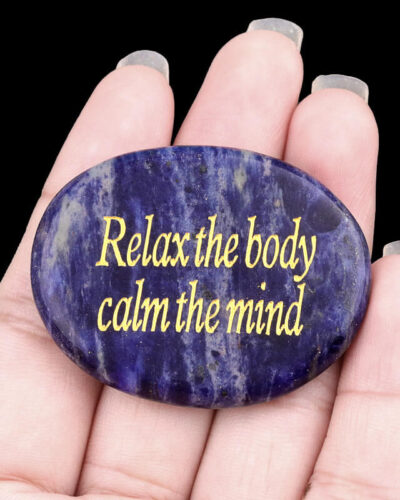 Engraved Colorful Rubbing Stones with Words Wholesale