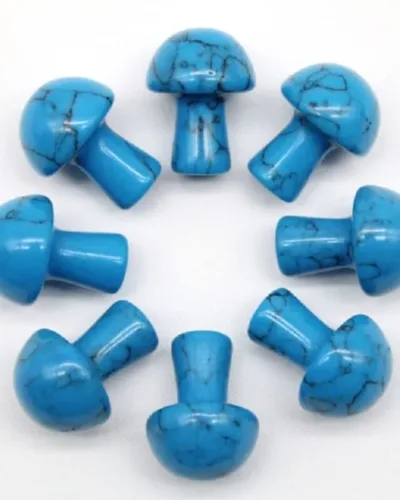 Colorful Small Crystal Mushroom Pendants Wholesale