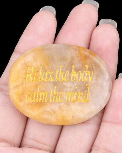 Engraved Colorful Rubbing Stones with Words Wholesale