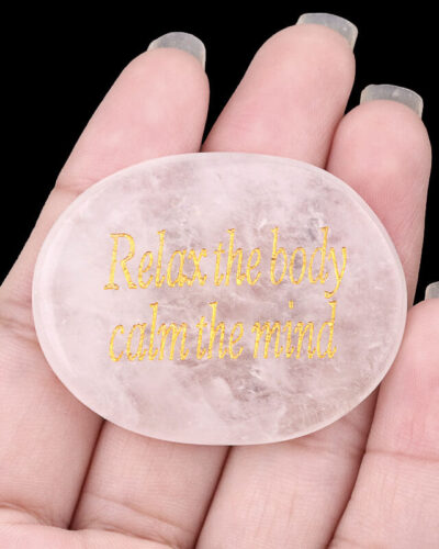 Engraved Colorful Rubbing Stones with Words Wholesale