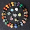 Colorful Small Crystal Mushroom Pendants Wholesale